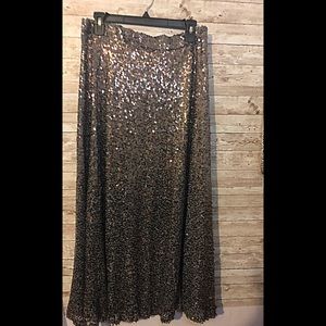 Sequin Maxi Skirt